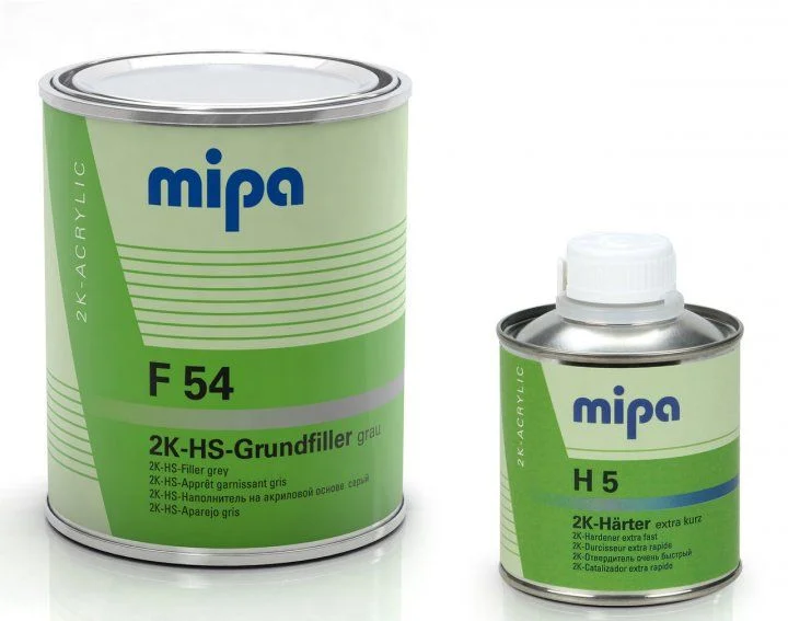 Mipa 2K-HS-Grundfiller F 54 täitekrunt серый с отвердителем 1,25 l