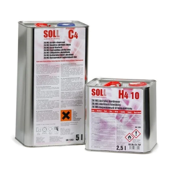 soll лак ms 4 + отвердитель h4 25 7.5l