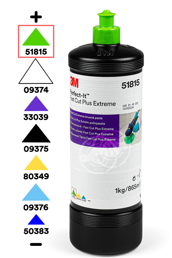 3M Perfect-it полировальная паста Fast Cut Plus Extreme 1Kg зелёная крышка