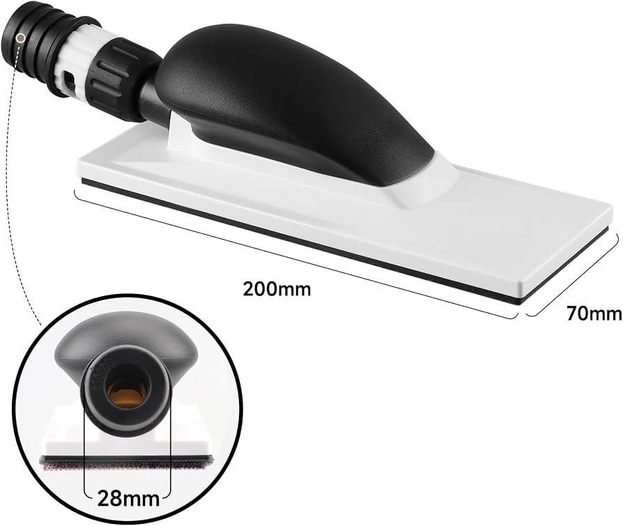 Hand Sander Velcro with dust extraction 70 mm x 200 mm / BD