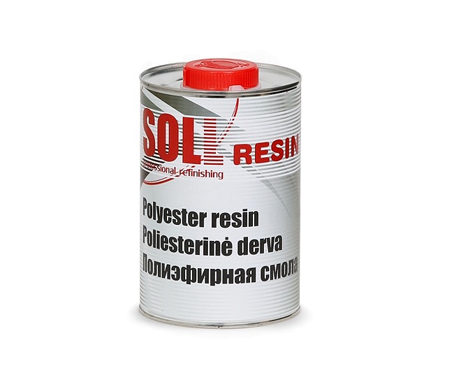 Polüesterkiud/vaik plastikule SOLL 1KG + kõvendi