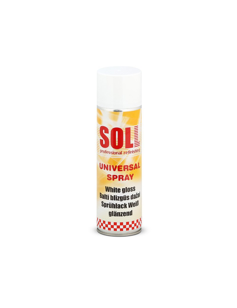 SOLL valge läikiv SOLL aerosool 500ml