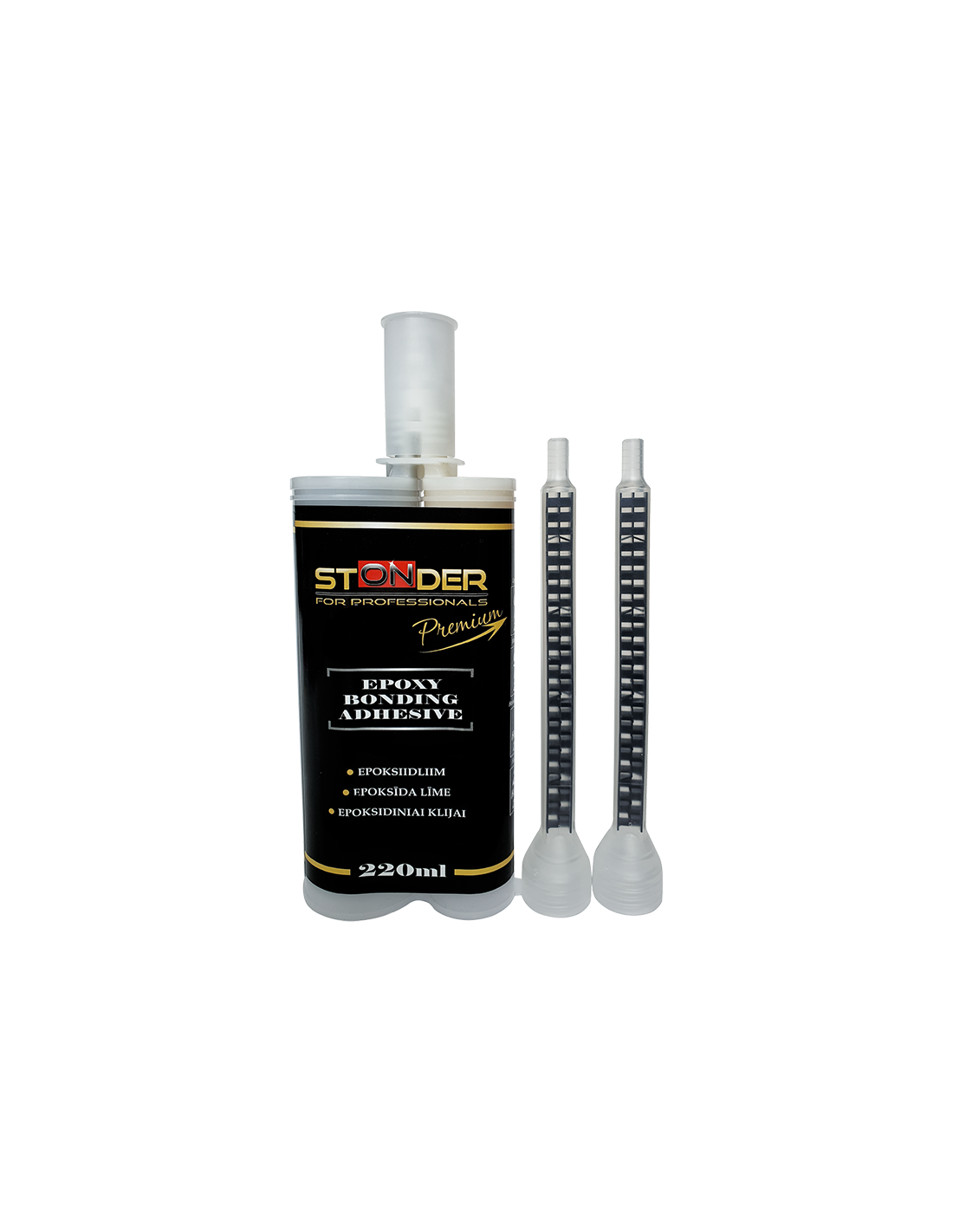 STONDER 2K paneeliliim 220ml.must