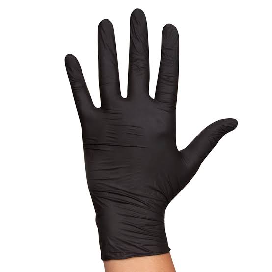Nitrile Powder Free Gloves SOTRO STRONG Black XL 50 pcs